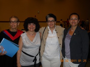 The Hispanic Studies Department celebrate convocation with María Conte.