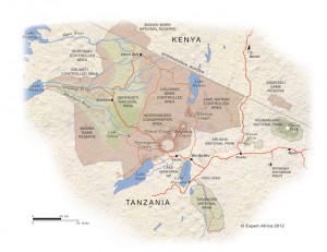 Map of Northern Tanzania
