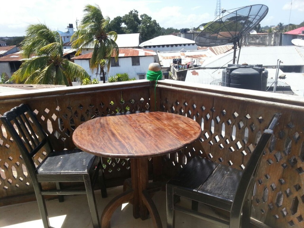 Our table on the balcony