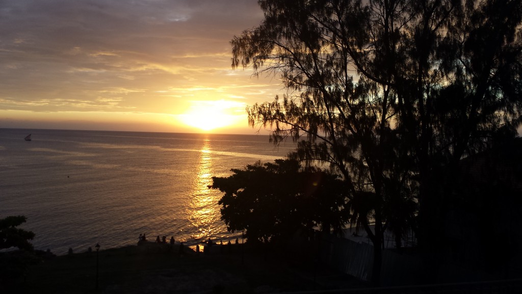 On Tuesday evening, we showed them the beautiful sunsets we get in Stone Town. 