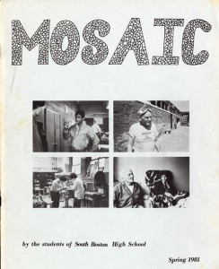 Spring 1981 issue of Mosaic, a publication by the students of South Boston High School