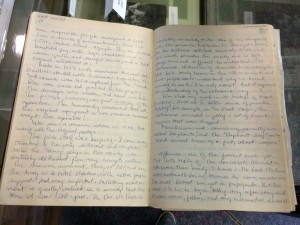 Pages from McEldowney's Hanoi journal.