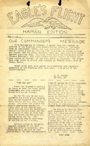 First issue of Eagle Forward. Originally titled Eagle's Flight. September 14, 1950.