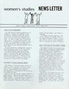 Women's Studies newsletter, 1981.