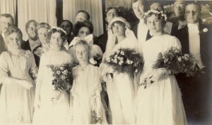 Wedding of Robert and Arabella Bellamy (photo contributed to the Mass. Memories Road Show by Robert Severy), September 24, 1913