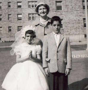 Conways after First Communion, St. Christopher's Church. 1950s