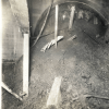 Black-and-white photo of the interior of the Boston Vent Shaft