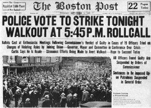 Boston Post article on police strike