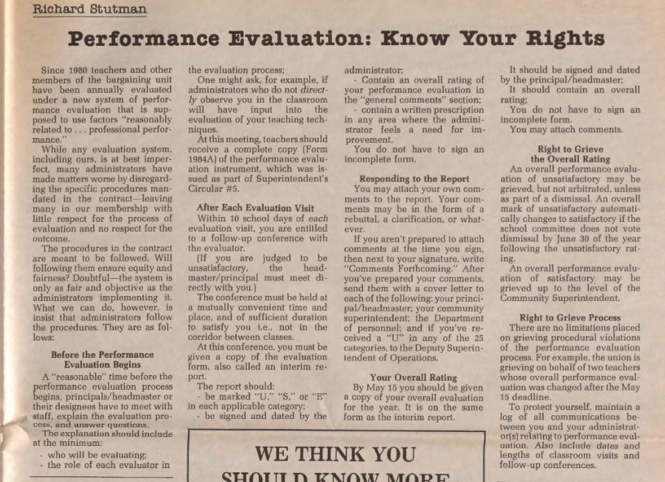 An article about evaluation rights