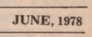 Text that reads "June, 1978"