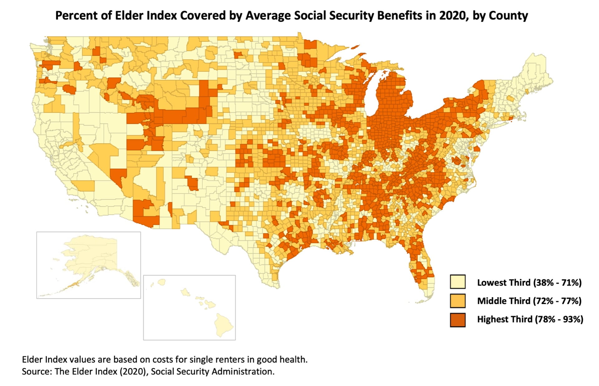 Social Security coverage map
