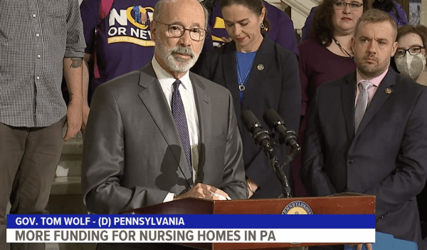 PA governor at press conference