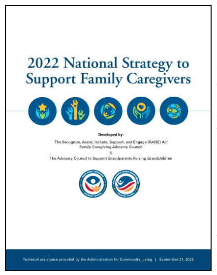 cover of family caregivers strategy report