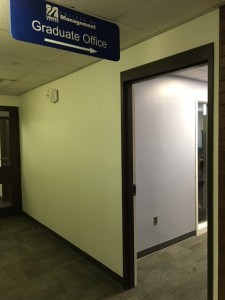 CM Office Sign in Hallway