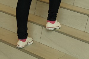 feet on stairs