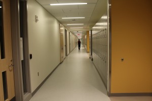 Jailson walks down hall