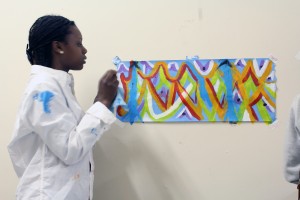 Tarjanae and her painting