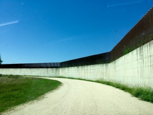 U.S. Mexico border wall, Progreso Lakes, Texas 
