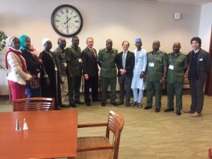 Nigerian Military conference attendees