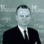 Prof. Leon Megginson, president Southern Management Association, 1972-1973