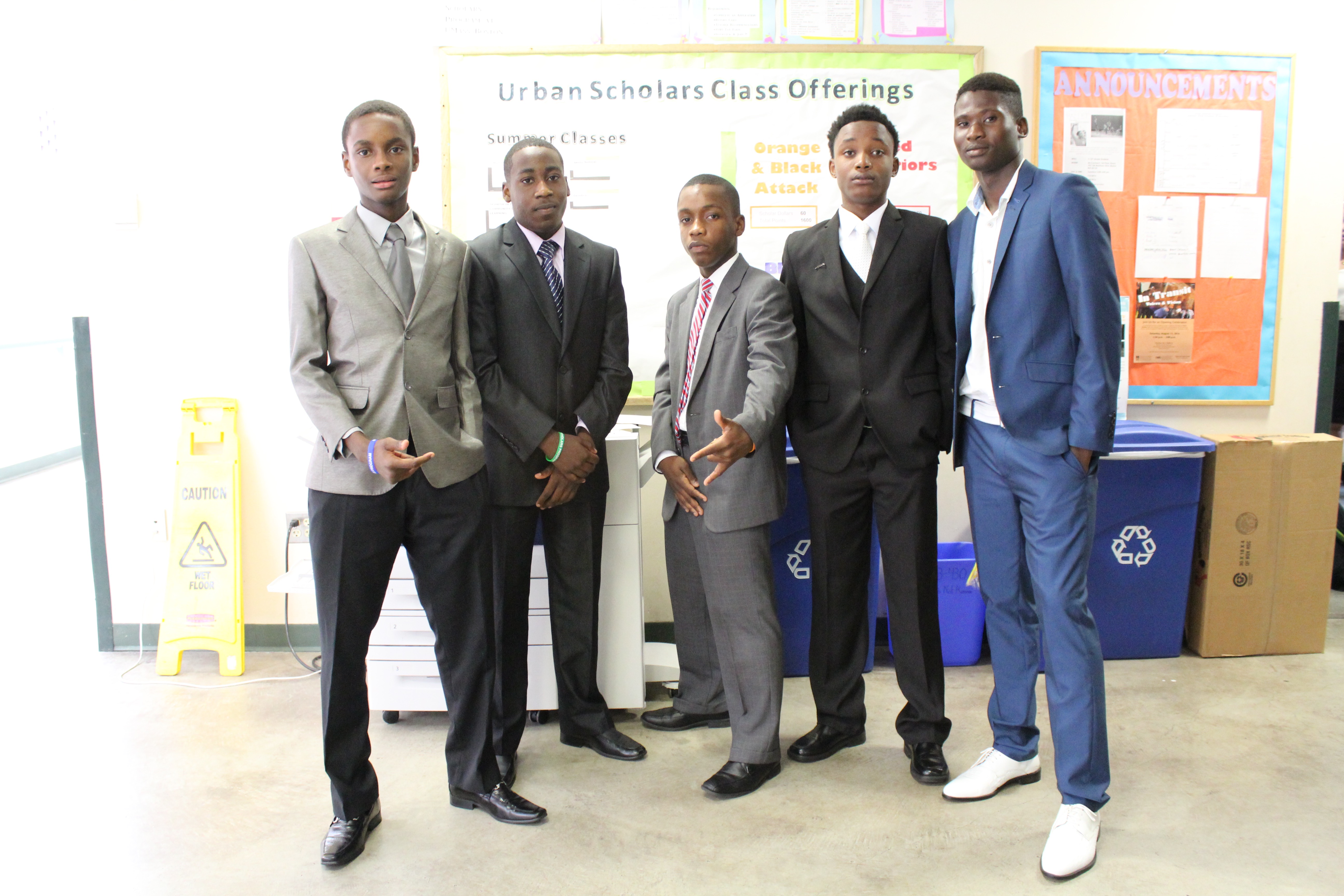 These boys posed for the camera looking very spiffy!